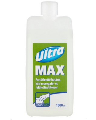 ULTRA Max fertőtlenítő hatású, kézi mosogató- és felület tisztítószer 1000 ml